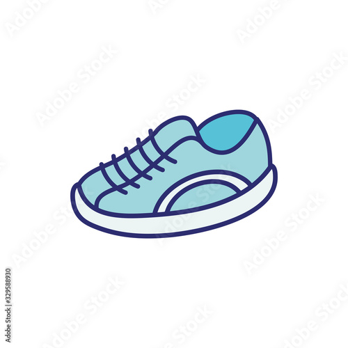 sport tennis shoes isolated icon