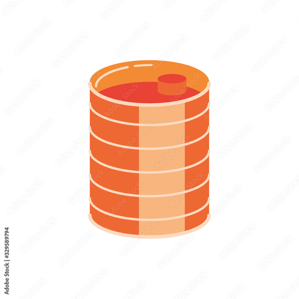 construction barrel pot isolated icon construction barrel pot isolated icon