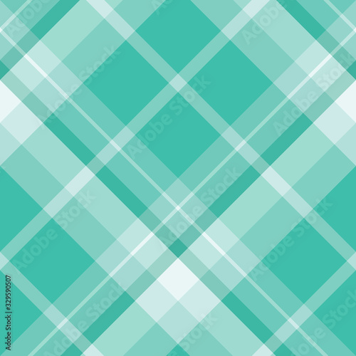 Seamless pattern in great water green colors for plaid, fabric, textile, clothes, tablecloth and other things. Vector image. 2