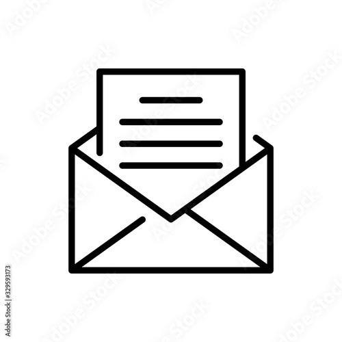 Mailing Line Icon vector illustration.
