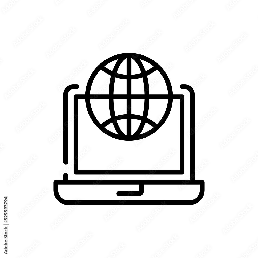 Online communication Line Icon vector illustration. Online communication Line Icon vector illustration.