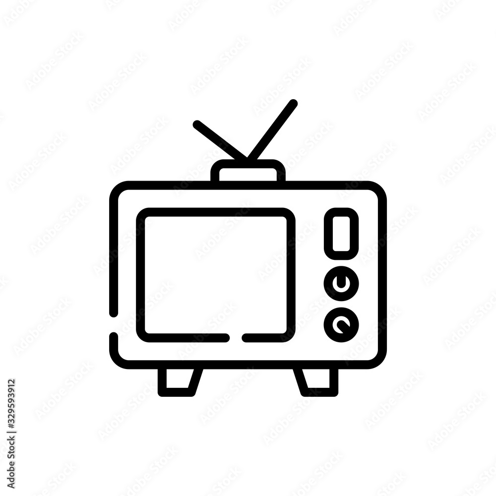 Television Line Icon vector illustration. Television Line Icon vector illustration.