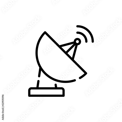 Antenna Line Icon vector illustration.