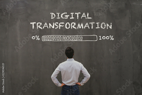 digital transformation concept in business, disruption photo