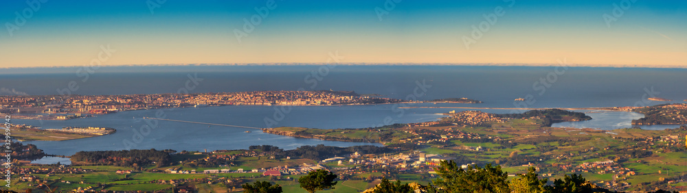 Santander panoramic view