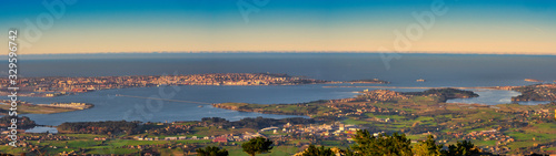 Santander panoramic view