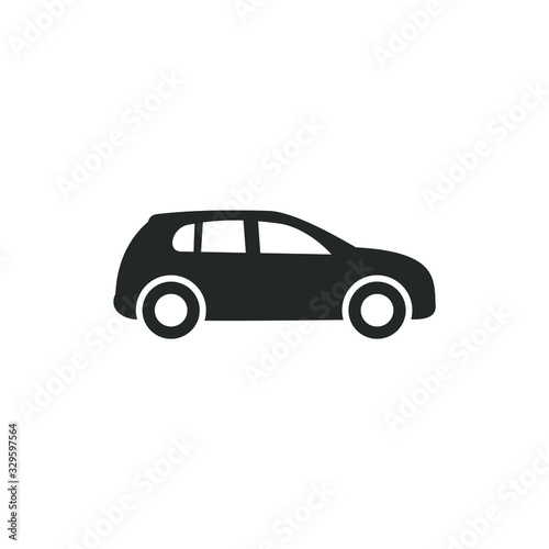 Car Icon vector sign isolated for graphic and web design. Car transportation symbol template color editable on white background.