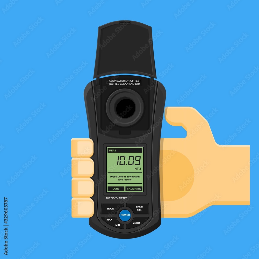 turbidity meter unit FNU NTU test tool lab water waste meter lake pure