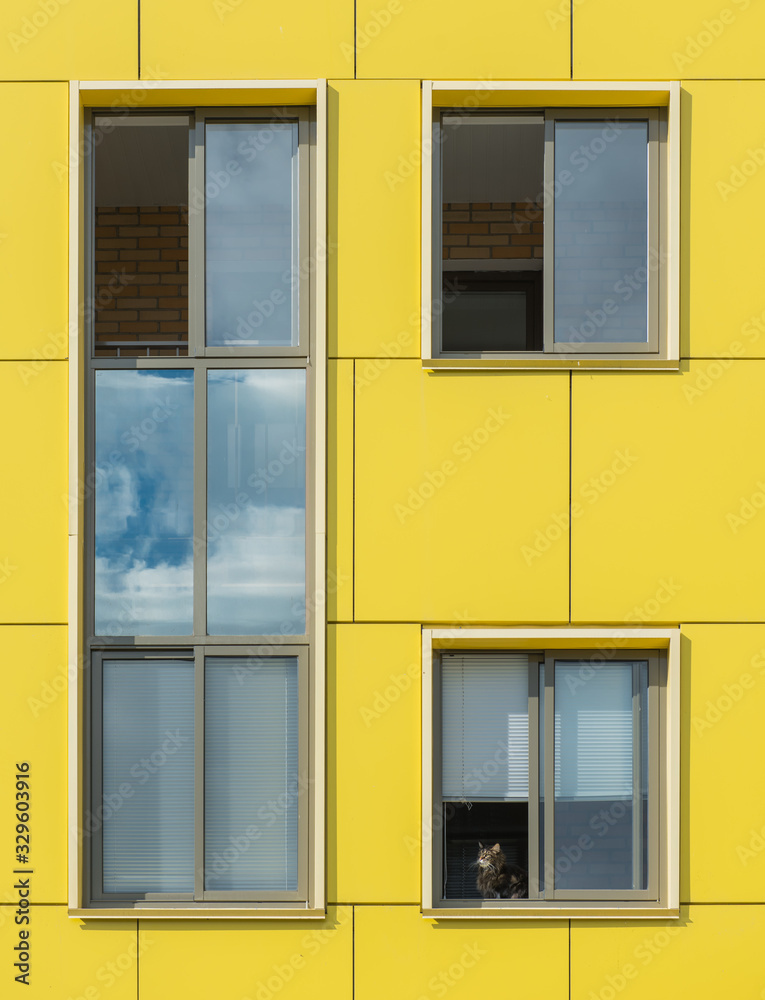Fototapeta premium Modern building with blue sky