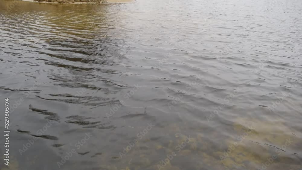 Background of water in the lake with waves from the wind Background of water in the lake with waves from the wind