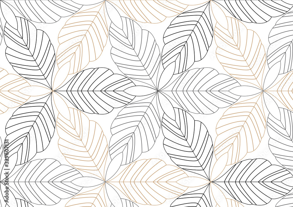 linear vector pattern, repeating abstract Geometry background, gray line of leaf or flower, floral. graphic clean design for fabric, wallpaper etc. pattern is on swatches panel. linear vector pattern, repeating abstract Geometry background, gray line of leaf or flower, floral. graphic clean design for fabric, wallpaper etc. pattern is on swatches panel.