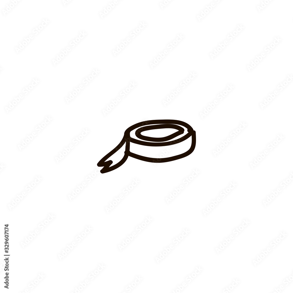 Roll of clear transparent sticky tape isolated on white Roll of clear transparent sticky tape isolated on white