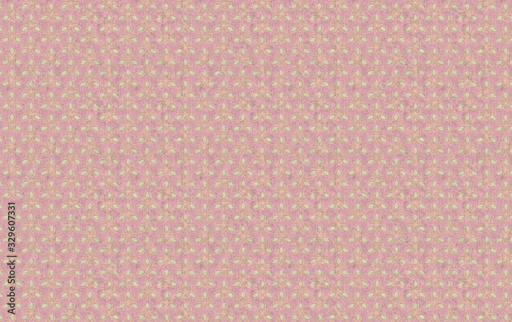 Abstract floral pastel pink yellow pattern fabric textile background ,scrapbook paper texture.Banner wallpaper cardboard template design.