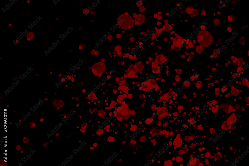 red background with hearts