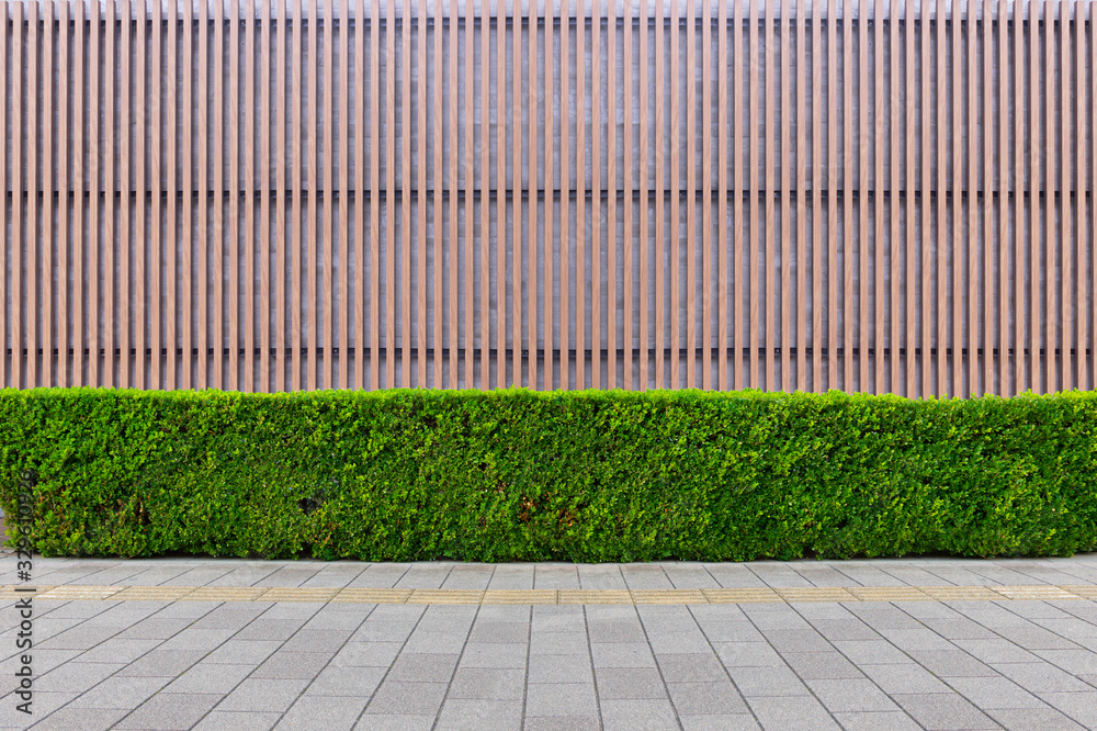 street wall background ,Industrial background, empty grunge urban street with warehouse brick wall