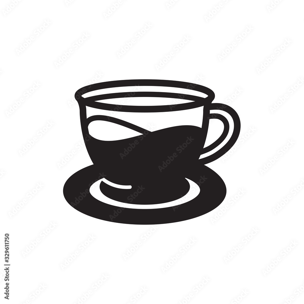 drink glass icon in trendy flat design drink glass icon in trendy flat design