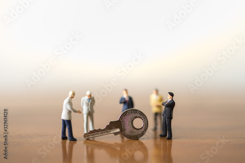 Bilde på lerret Business, Planning and Security Concept