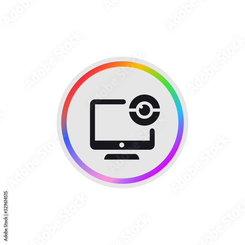 Webcam -  Modern App Button
