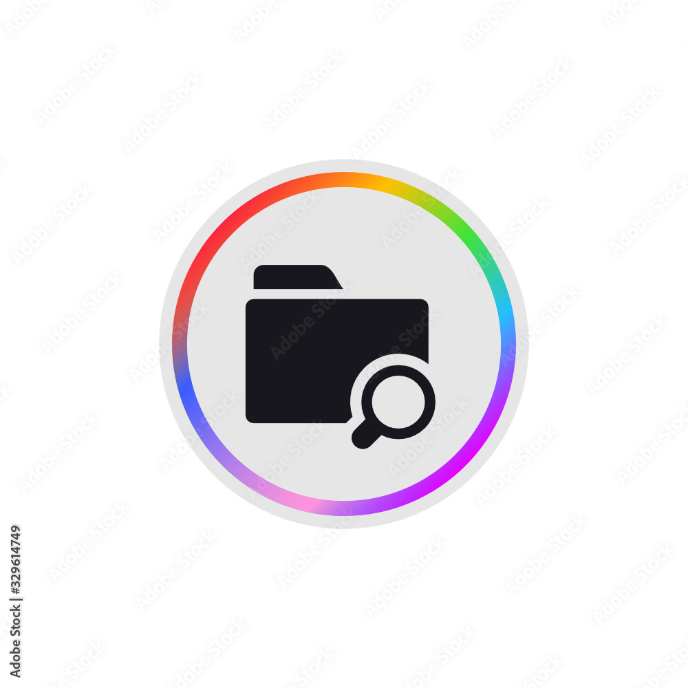 Search Folder - Modern App Button Search Folder - Modern App Button