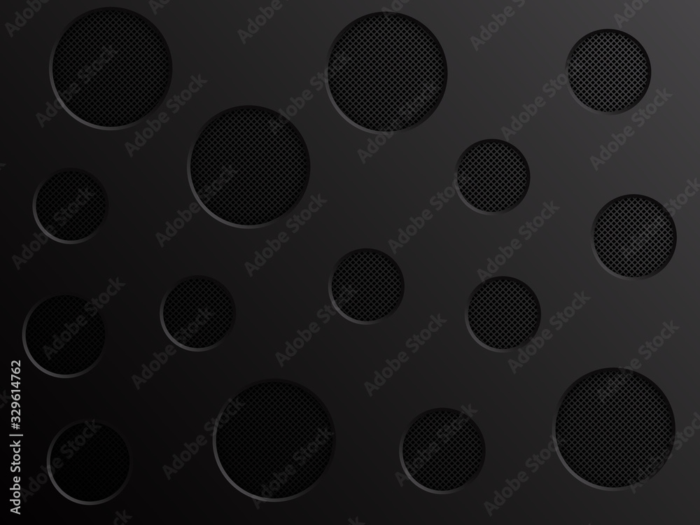Black metal texture background with holes. Vector illustration. Black metal texture background with holes. Vector illustration.