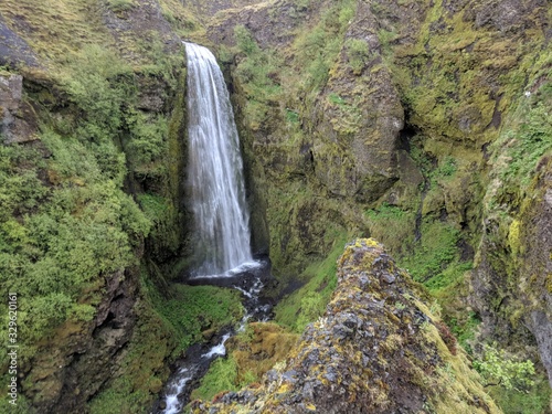 Waterfalls, black sand beaches and cliffs