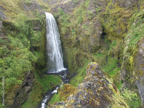 Waterfalls, black sand beaches and cliffs
