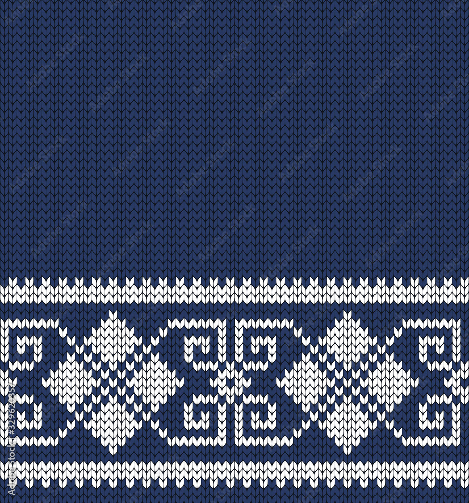 Knitted seamless Greek ornament, knitwear design Knitted seamless Greek ornament, knitwear design