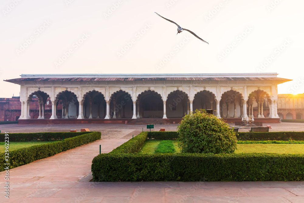Agra Fort of India, Hall of Public Audience called Diwan-i-Aam