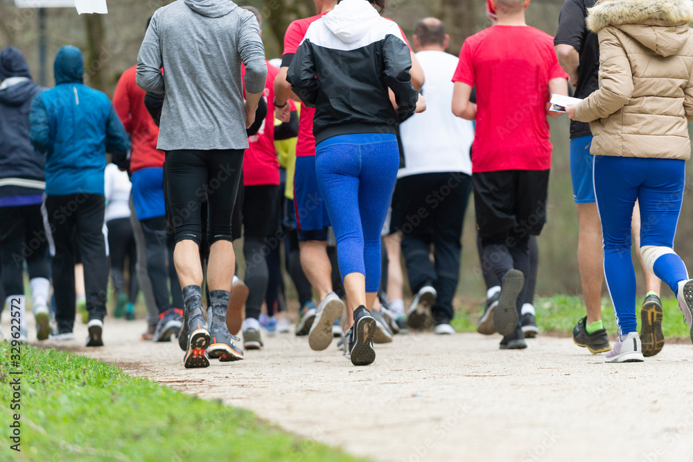 Fitness, sport, friendship, race and healthy lifestyle concept