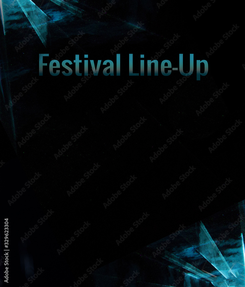 music festival night club line up program poster pattern concept ...