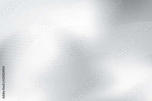 Abstract wave element, modern striped texture, dynamic lines on gray gradient background, vector, illustration.