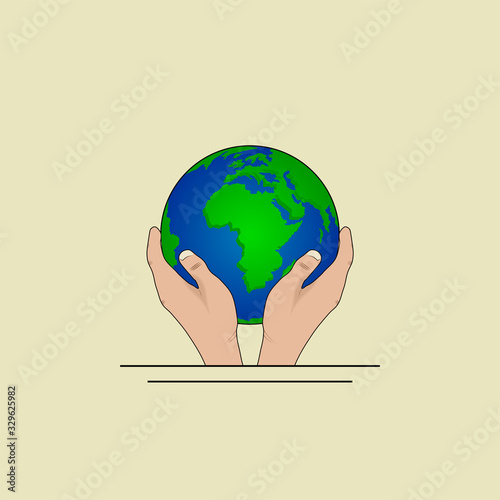 Hand bring the Earth