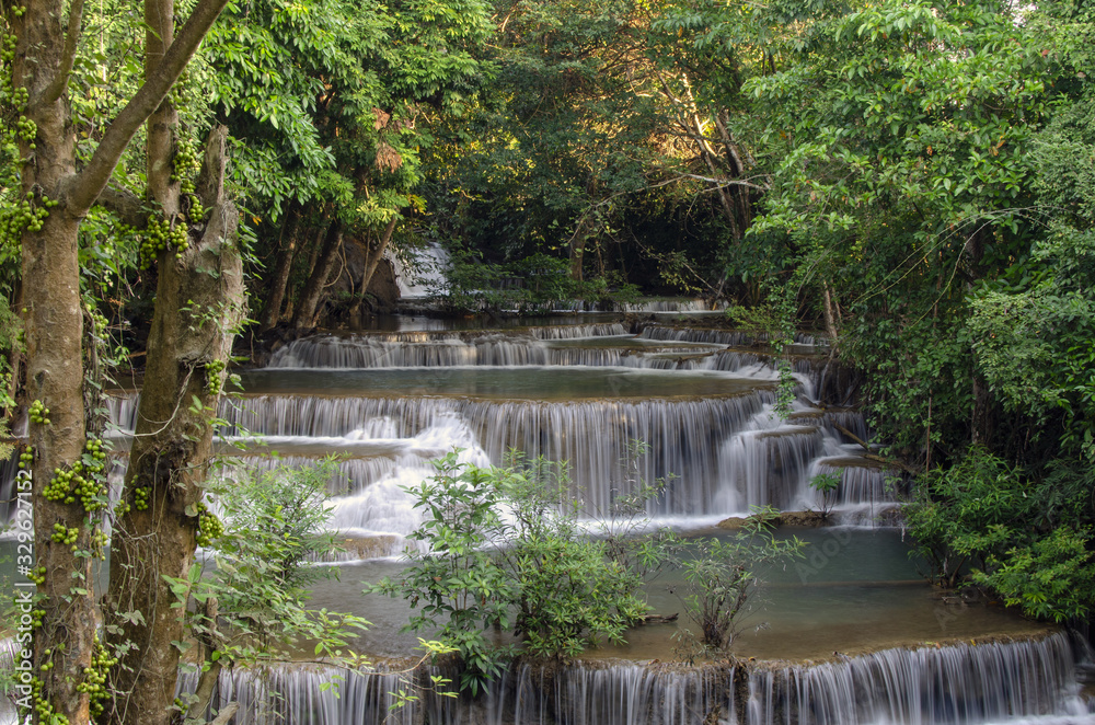 waterfall in forest