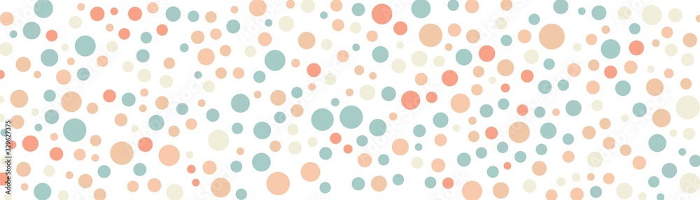 Pastel polka dot seamless pattern