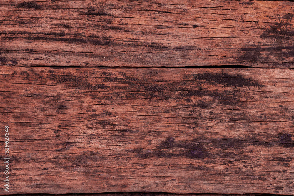 Fototapeta premium Vintage wood background texture. Rough panel material for rustic theme backdrop design. 