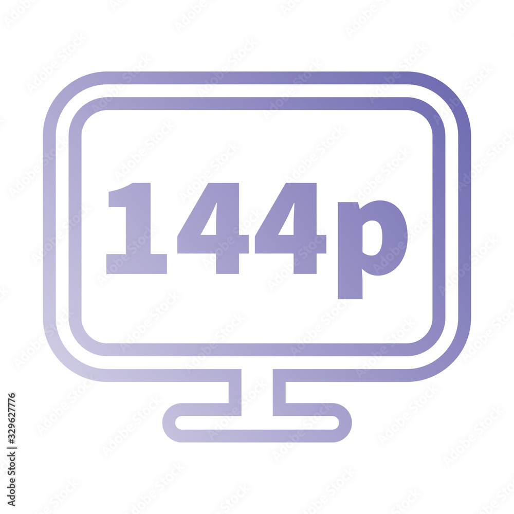144P video frame icon design vector 144P video frame icon design vector