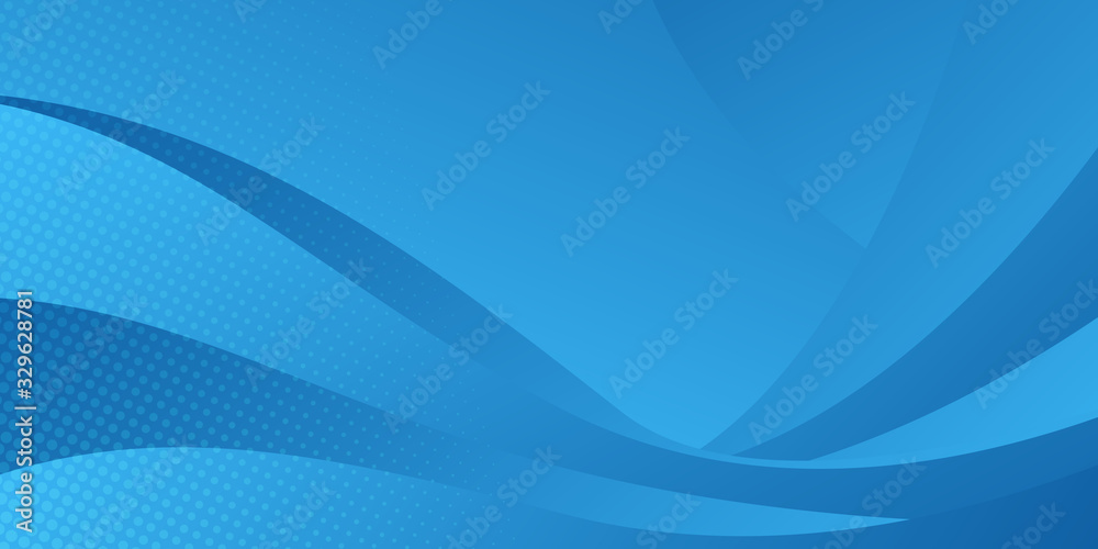 Blue background with curve line shiny stripe