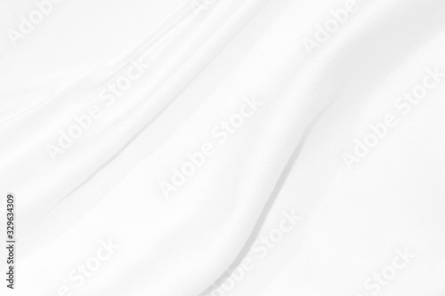 white shape beauty clean and soft fabric textured. bstract smooth curve decorate fashion textile background