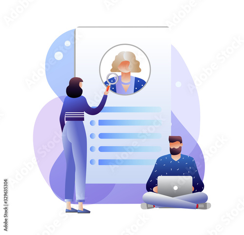 Job agency human resources creative find experience