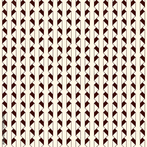 Seamless pattern with repeated mini triangles. Contemporary geometric print with origami forms. Vertical spiked lines