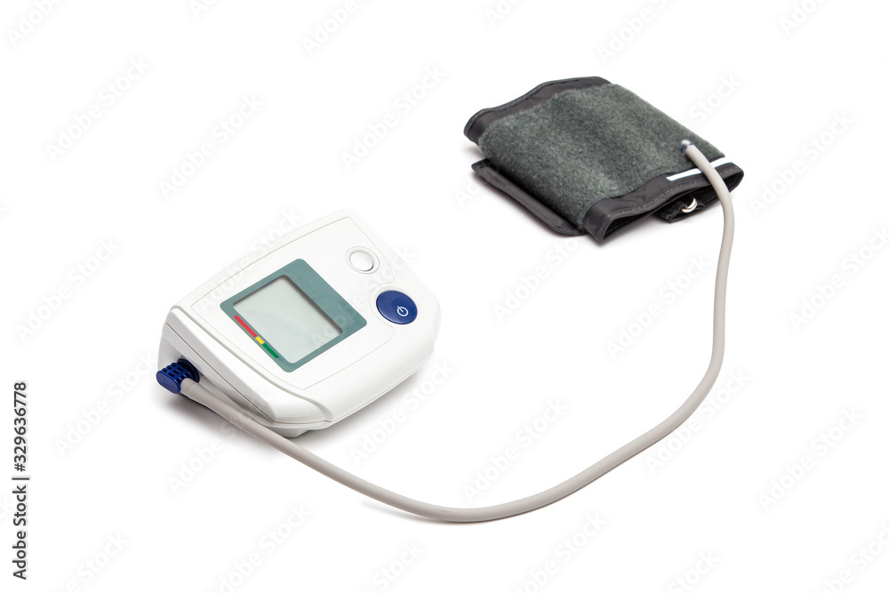 Electronic tonometer isolated on a white background Electronic tonometer isolated on a white background