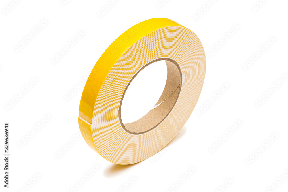 Double sided tape isolated on white Double sided tape isolated on white