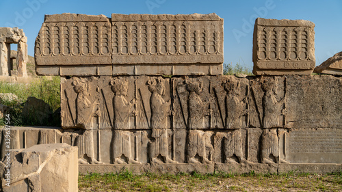 Historical city of Persapolis in Shiraz, Iran photo