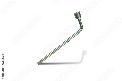 Obraz na płótnie Wheel wrench isolated on white background with clipping path w salonie