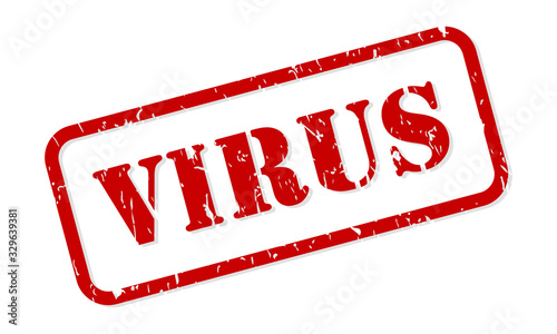 Virus Rubber Stamp Vector