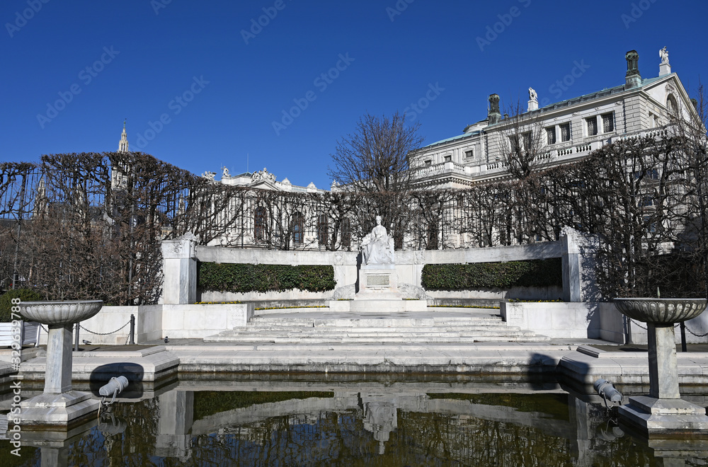 Empress Elisabeth monument in Vienna Austria
