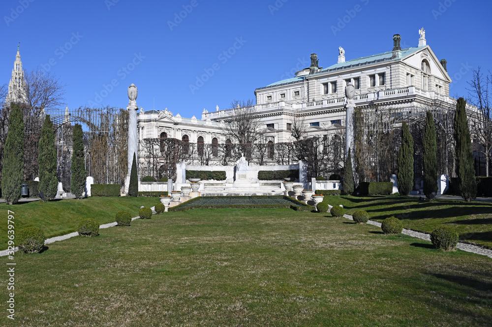 Empress Elisabeth monument Volksgarten in Vienna Austria