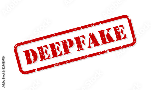 Deepfake Rubber Stamp Vector