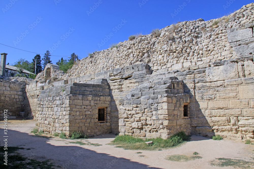 Remains of the ancient city of Tauric Chersonesos in Sevastopol