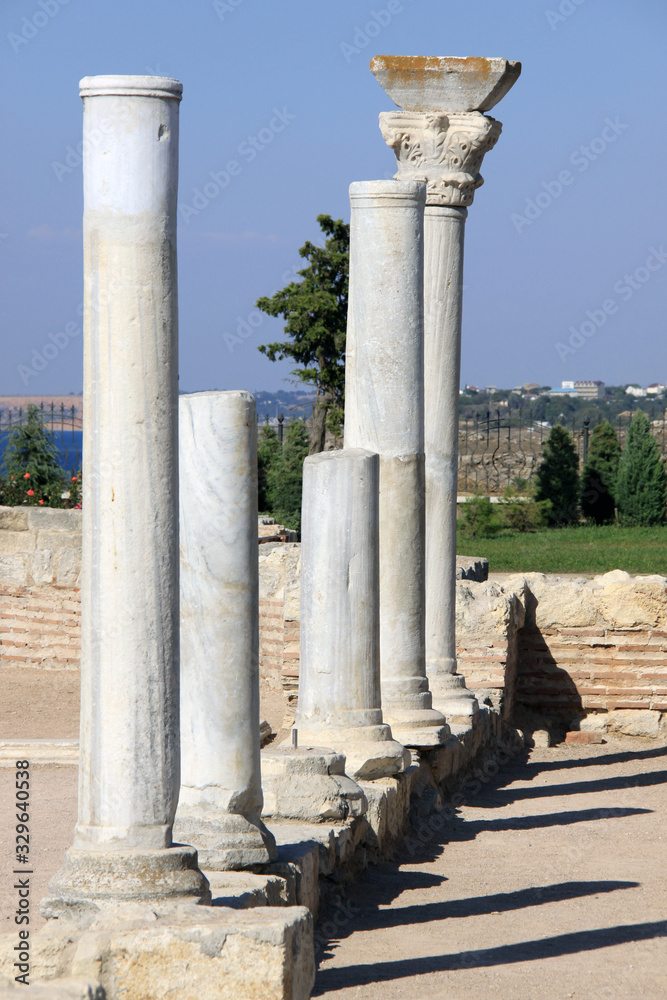 Remains of the ancient city of Tauric Chersonesos in Sevastopol